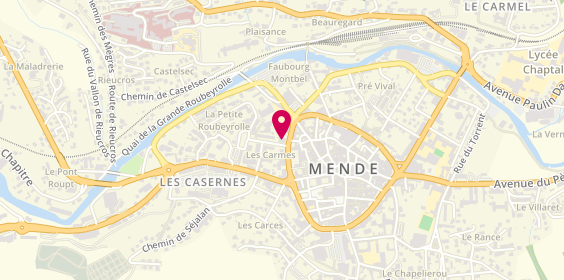 Plan de Crédit Agricole du Languedoc - Mende Roussel, 5 Bis Boulevard Théophile Roussel, 48000 Mende