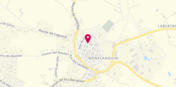 Plan de Agence Monflanquin, Saint Pierre, 47150 Monflanquin