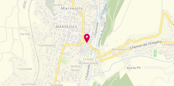 Plan de Crédit Agricole du Languedoc - Marvejols, 9 place des Cordeliers, 48100 Marvejols