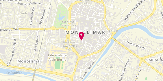 Plan de Montelimar E Loubet, 23 place Emile Loubet, 26200 Montélimar