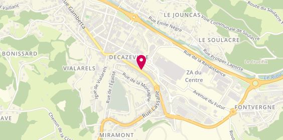 Plan de BNP Paribas - Decazeville, 20 Rue Cayrade, 12300 Decazeville