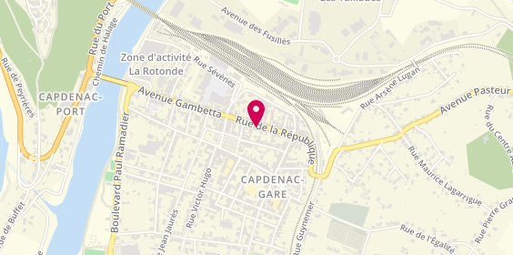 Plan de Agence Capdenac Gare, 26 Rue de la République, 12700 Capdenac-Gare