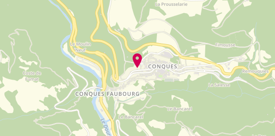 Plan de Gab Conques, Le Bourg, 12320 Conques-en-Rouergue