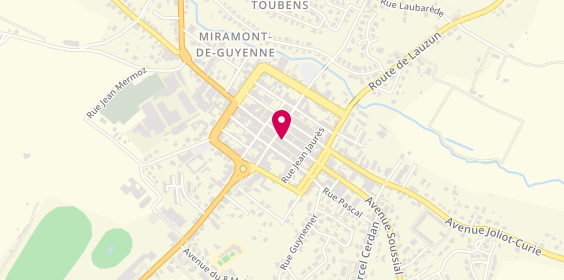 Plan de Banque Populaire Occitane, 6-10 Rue du Temple, 47800 Miramont-de-Guyenne