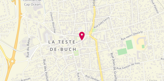 Plan de Caisse de Credit Mutuel de la Teste, 9 Rue Pierre Dignac, 33260 La Teste-de-Buch