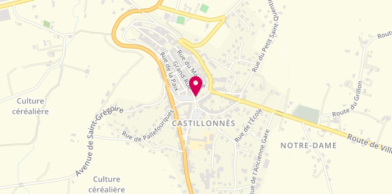 Plan de Crédit Agricole Agence de Castillonnes, place Jasmin, 47330 Castillonnès