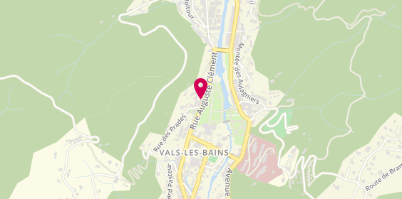 Plan de Crédit Agricole Vals Les Bains, 12 Rue Auguste Clément, 07600 Vals-les-Bains
