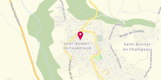 Plan de Saint Bonnet, 11 Rue de Saint Eusèbe, 05500 Saint-Bonnet-en-Champsaur