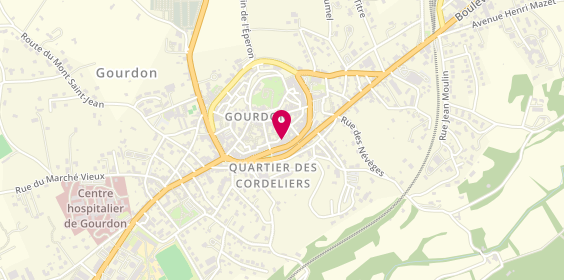 Plan de Agence Gourdon, 23 Boulevard du Dr Cabanes, 46300 Gourdon