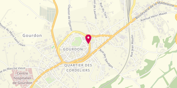 Plan de BNP Paribas - Gourdon, 49 Boulevard des Martyrs, 46300 Gourdon