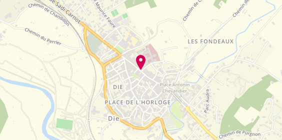 Plan de Banque Populaire Auvergne Rhône Alpes, 49 Rue Camille Buffardel, 26150 Die