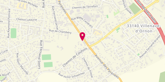 Plan de AXA Assurance et Banque Assur et Vous, 161 avenue des Pyrénées, 33140 Villenave-d'Ornon