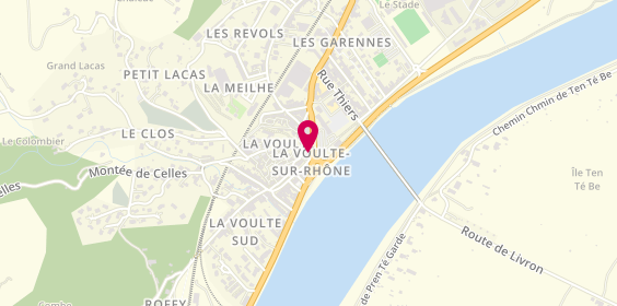 Plan de BNP Paribas - la Voulte, 2 Rue Rampon, 07800 La Voulte-sur-Rhône