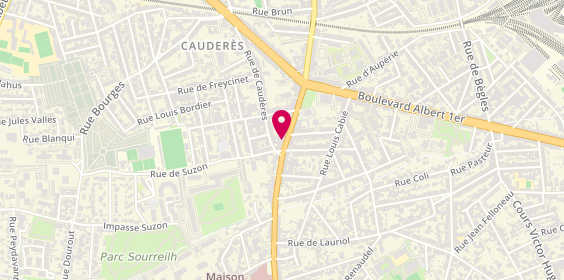 Plan de LCL Banque et assurance, 45 Route de Toulouse, 33800 Bordeaux