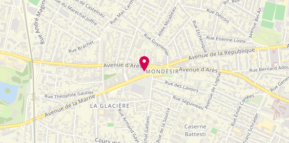 Plan de Agence Mondesir, 21 avenue de la Marne, 33700 Mérignac