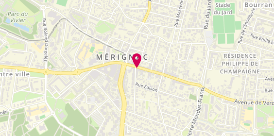 Plan de Merignac Centre, 494 avenue de Verdun, 33700 Mérignac