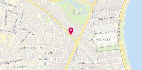 Plan de Agence Fondaudege Tourny, 21 Rue Fondaudège, 33000 Bordeaux