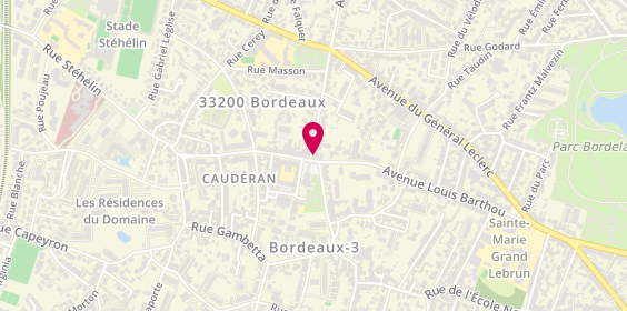 Plan de Bnp Paribas, 149 avenue Louis Barthou, 33200 Bordeaux