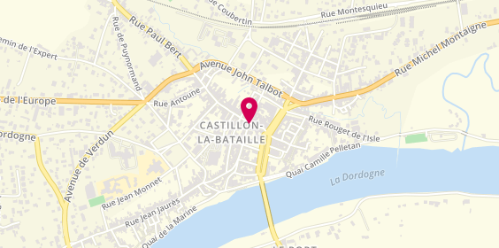 Plan de Agence Castillon, 17 Rue Victor Hugo, 33350 Castillon-la-Bataille