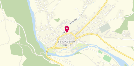 Plan de Agence le Malzieu, Boulevard Robert de Flers, 48140 Le Malzieu-Ville