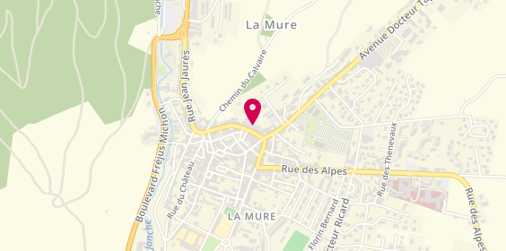 Plan de BNP Paribas - la Mure, 63 Rue du Breuil, 38350 La Mure