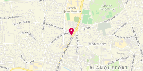 Plan de BNP Paribas - Blanquefort, 34 avenue du Général de Gaulle, 33290 Blanquefort