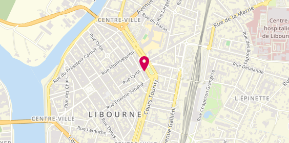 Plan de Agence Libourne Decazes, 17 place Decazes, 33500 Libourne