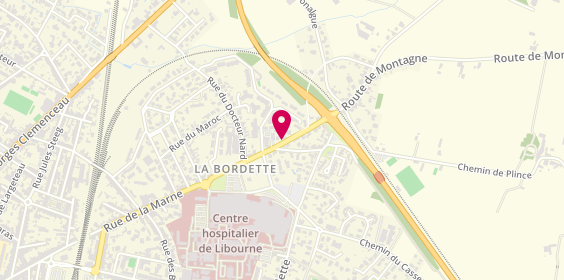 Plan de Agence Libourne Pomerol, 157 Rue de la Marne, 33500 Libourne
