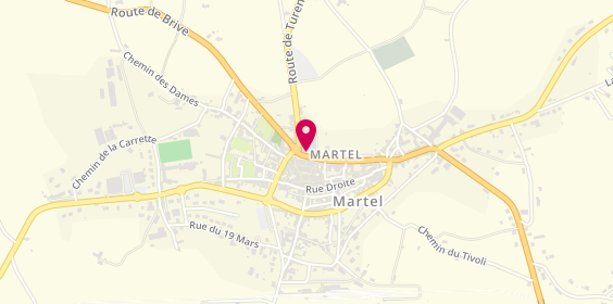 Plan de Agence Martel, avenue du Général de Gaulle, 46600 Martel