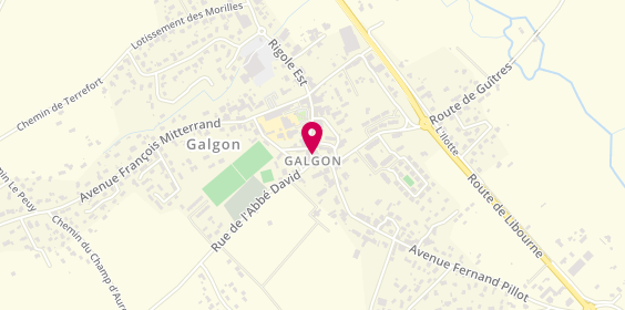 Plan de Agence Galgon, 49 avenue Fernand Pillot, 33133 Galgon
