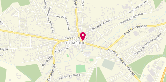 Plan de Agence Castelnau, place Aristide Briand, 33480 Castelnau-de-Médoc