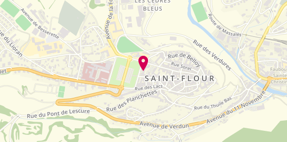 Plan de Crédit Agricole Centre France - St Flour Ville, Cr Spy des Ternes, 15100 Saint-Flour