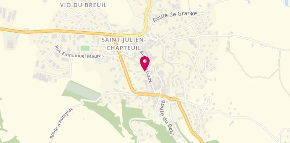 Plan de Caisse d'Epargne Ecureuil, 40 Rue Chaussade, 43260 Saint-Julien-Chapteuil
