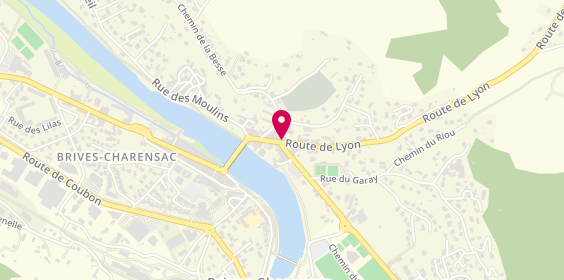 Plan de Cr Credit Agricole Loire Haute -Loi, 11 Route de Lyon, 43700 Brives-Charensac