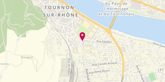Plan de Banque Populaire, place Carnot, 07300 Tournon-sur-Rhône
