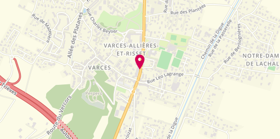 Plan de Caisse d'Epargne Rhône Alpes, Les Arcades 12 Avenue Joliot Curie, 38760 Varces-Allières-et-Risset
