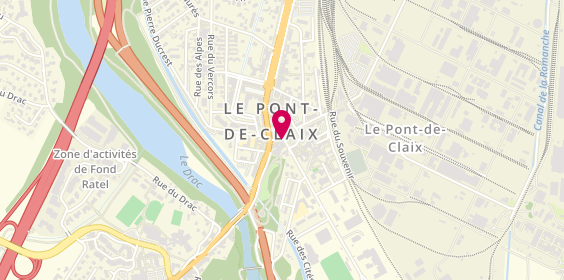 Plan de BNP Paribas - le Pont de Claix, 2 avenue du Maquis de l'Oisans, 38800 Le Pont-de-Claix