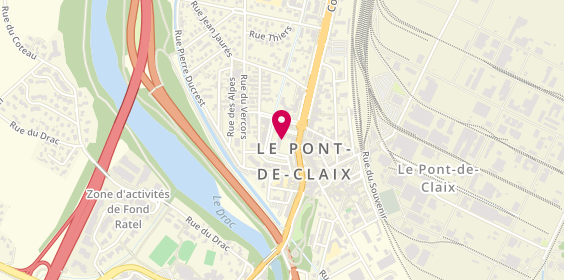 Plan de Pont de Claix du Drac, 6 Rue du Canal du Drac, 38800 Le Pont-de-Claix