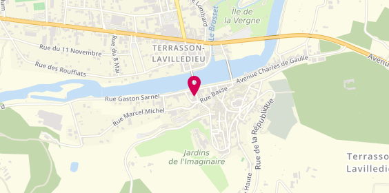 Plan de Banque Populaire, 8 Rue Rastignac, 24120 Terrasson-Lavilledieu