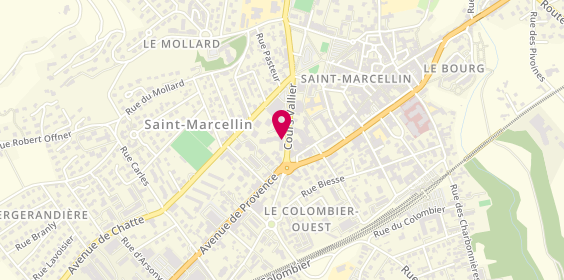 Plan de Caisse d'Epargne St Marcellin, 32 Cr Vallier, 38160 Saint-Marcellin