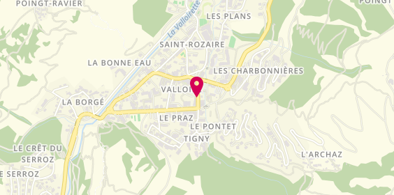 Plan de Crédit Agricole des Savoie, Rue de la Setaz, 73450 Valloire