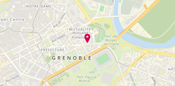 Plan de Banque Populaire Auvergne Rhône Alpes, 6-8 Rue Malakoff, 38000 Grenoble
