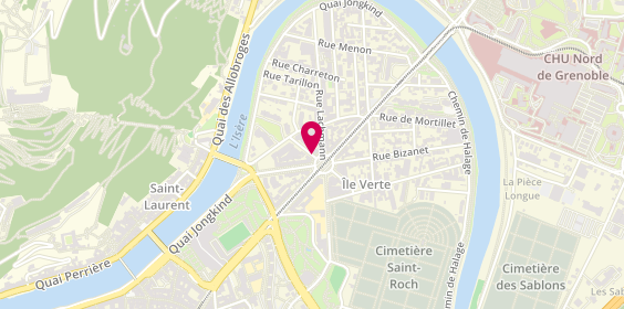 Plan de Grenoble Ile Verte Nd, 6 Place du Dr Girard, 38000 Grenoble
