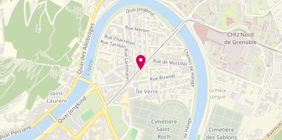Plan de Caisse d'Epargne Grenoble Ile Verte, 19 avenue Maréchal Randon, 38000 Grenoble