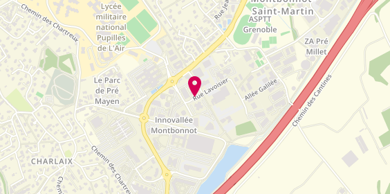 Plan de Banque Populaire Auvergne Rhône Alpes - Agence entreprises, 10 Rue Lavoisier, 38330 Montbonnot-Saint-Martin