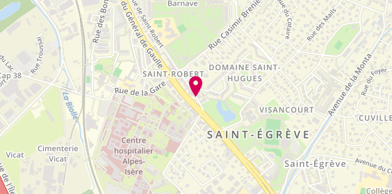 Plan de BNP Paribas - Saint Egreve, 4 Rue de Saint-Robert, 38120 Saint-Égrève