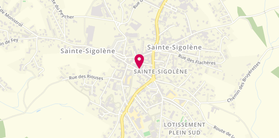 Plan de Banque Populaire Auvergne Rhône Alp, 1 Rue de la Victoire, 43600 Sainte-Sigolène