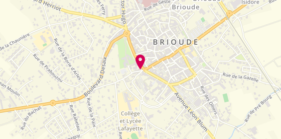 Plan de BNP Paribas - Brioude, 1 Boulevard Vercingétorix, 43100 Brioude
