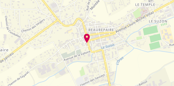Plan de Caisse d'Epargne Beaurepaire, 5 Rue Lamartine, 38270 Beaurepaire