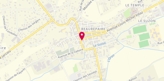 Plan de Credit Agricole Mutuel Sud Rhone Al, 18 place Yves Pagneux, 38270 Beaurepaire